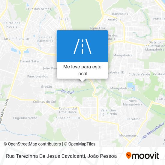 Rua Terezinha De Jesus Cavalcanti mapa