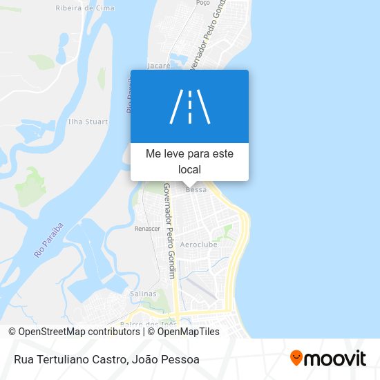 Rua Tertuliano Castro mapa