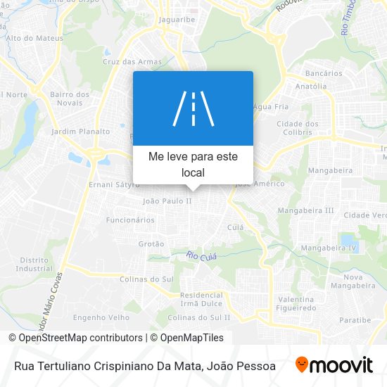 Rua Tertuliano Crispiniano Da Mata mapa