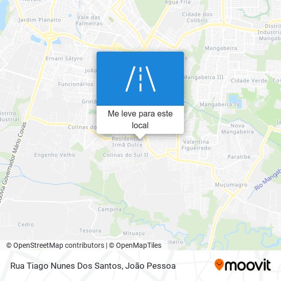 Rua Tiago Nunes Dos Santos mapa