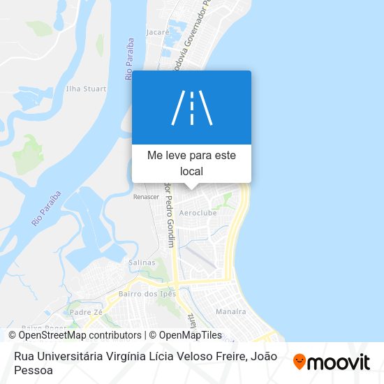 Rua Universitária Virgínia Lícia Veloso Freire mapa