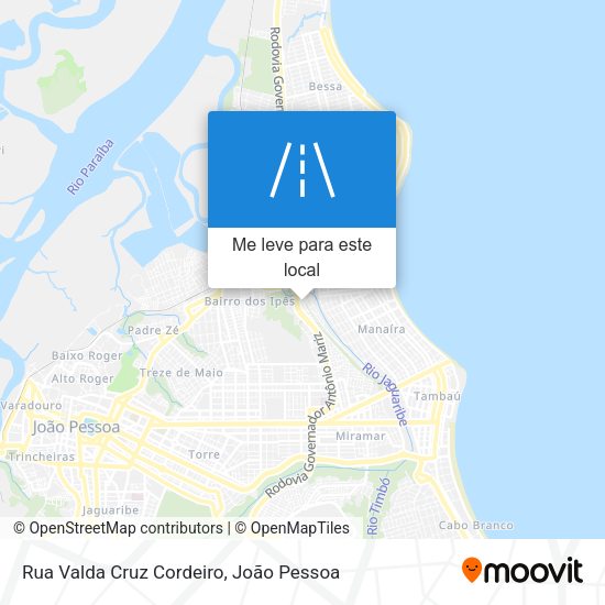 Rua Valda Cruz Cordeiro mapa