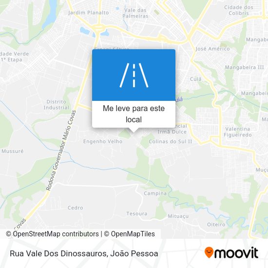Rua Vale Dos Dinossauros mapa
