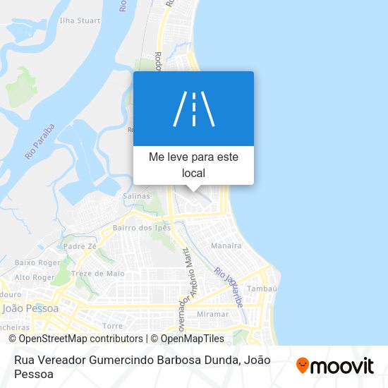 Rua Vereador Gumercindo Barbosa Dunda mapa