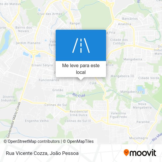 Rua Vicente Cozza mapa