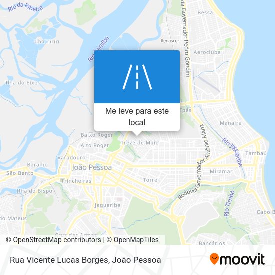 Rua Vicente Lucas Borges mapa