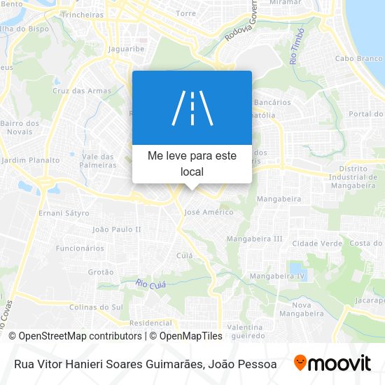 Rua Vitor Hanieri Soares Guimarães mapa