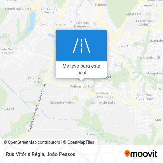 Rua Vitória Régia mapa
