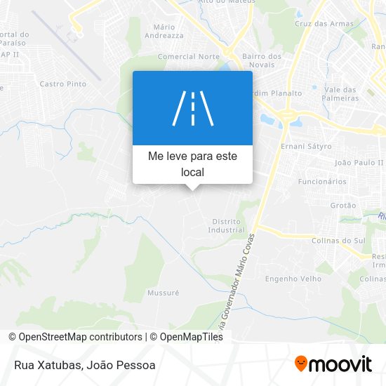 Rua Xatubas mapa