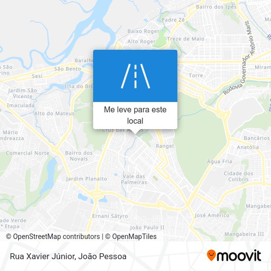 Rua Xavier Júnior mapa