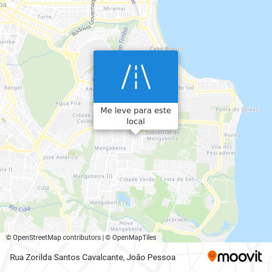 Rua Zorilda Santos Cavalcante mapa