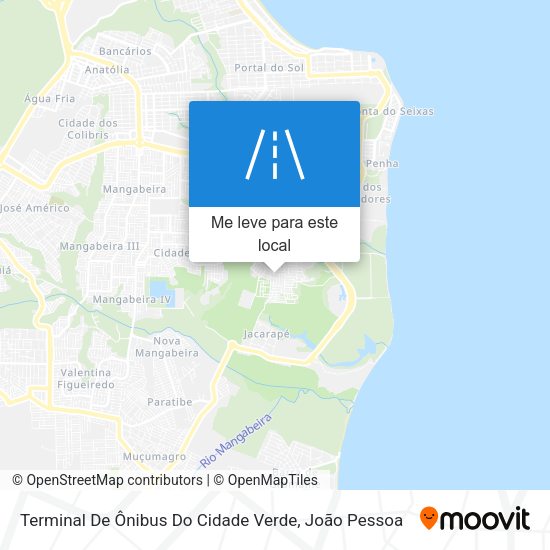 Terminal De Ônibus Do Cidade Verde mapa