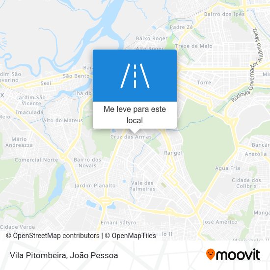 Vila Pitombeira mapa