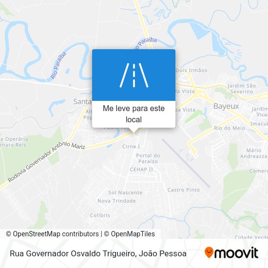 Rua Governador Osvaldo Trigueiro mapa