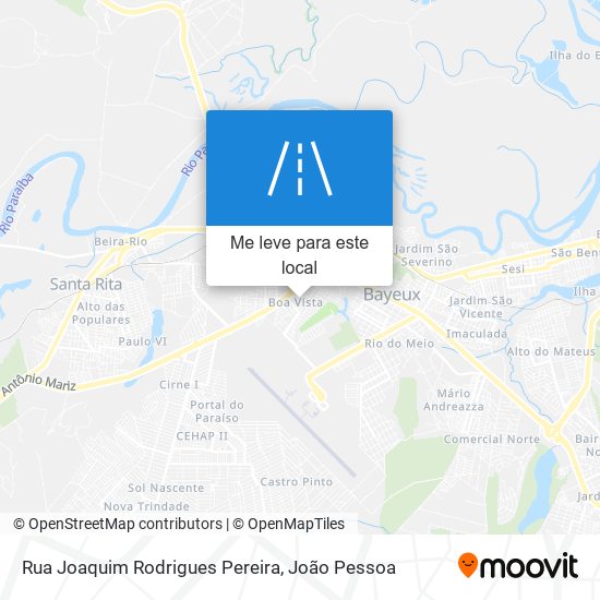 Rua Joaquim Rodrigues Pereira mapa