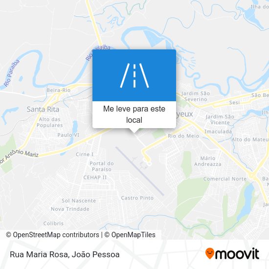Rua Maria Rosa mapa