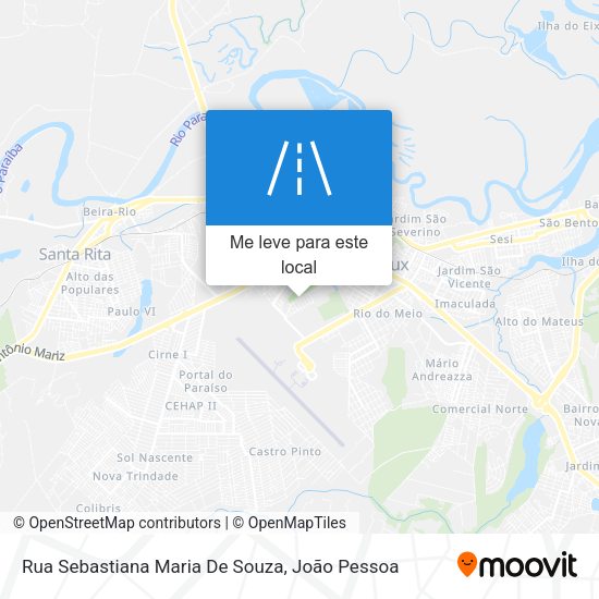 Rua Sebastiana Maria De Souza mapa