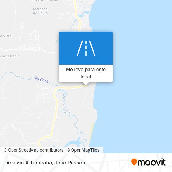 Acesso A Tambaba mapa