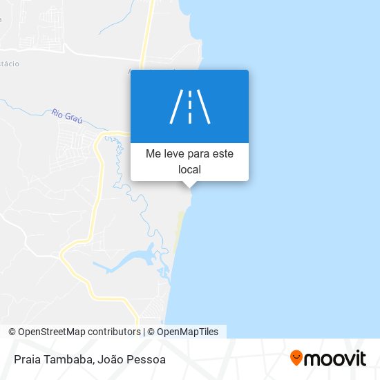 Praia Tambaba mapa