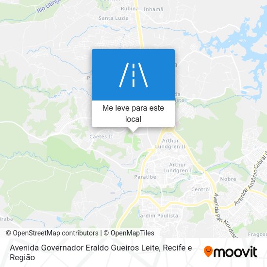 Avenida Governador Eraldo Gueiros Leite mapa