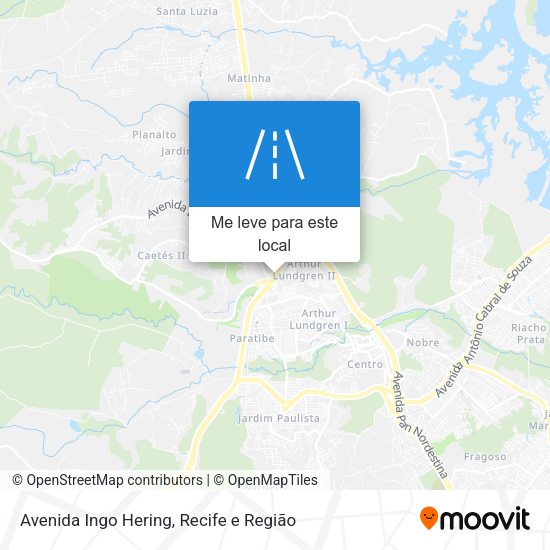 Avenida Ingo Hering mapa