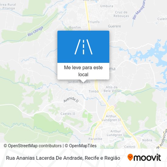 Rua Ananias Lacerda De Andrade mapa