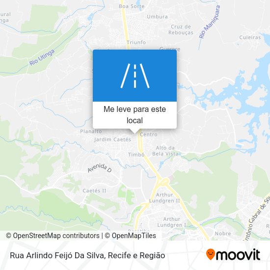 Rua Arlindo Feijó Da Silva mapa