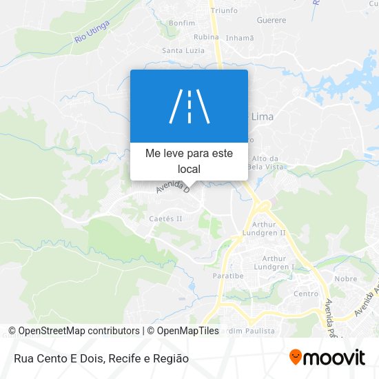 Rua Cento E Dois mapa
