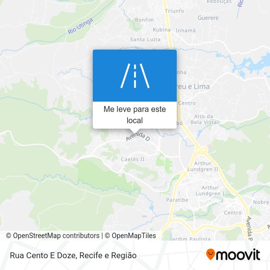 Rua Cento E Doze mapa