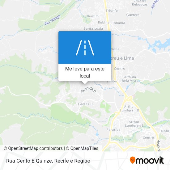 Rua Cento E Quinze mapa