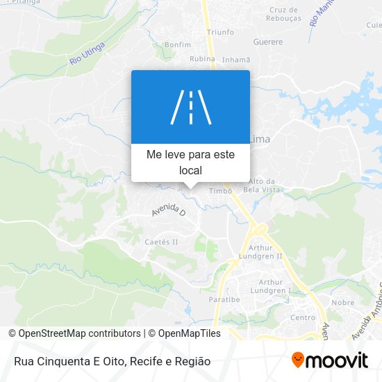 Rua Cinquenta E Oito mapa