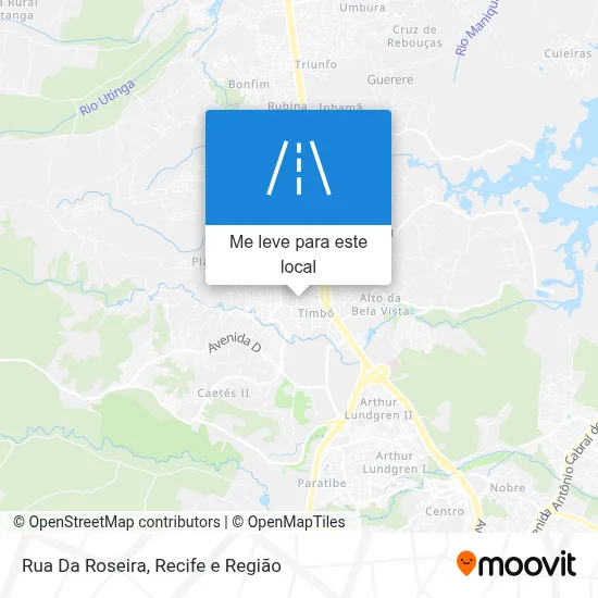 Rua Da Roseira mapa