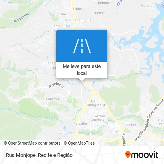 Rua Monjope mapa