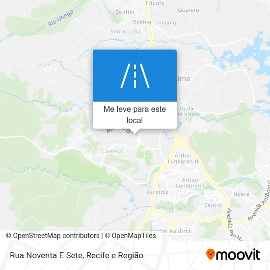 Rua Noventa E Sete mapa