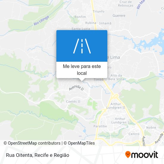 Rua Oitenta mapa