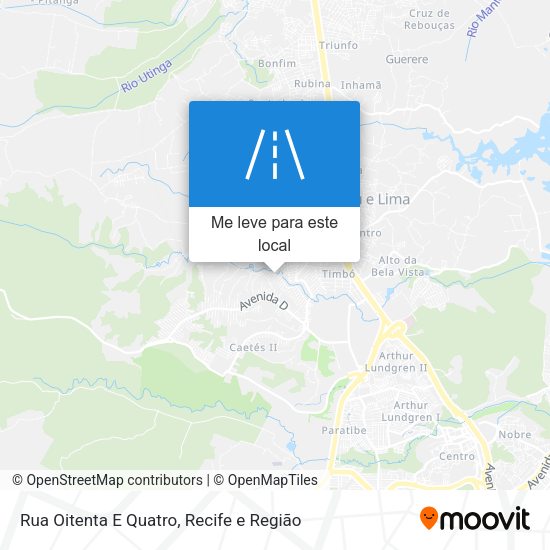 Rua Oitenta E Quatro mapa