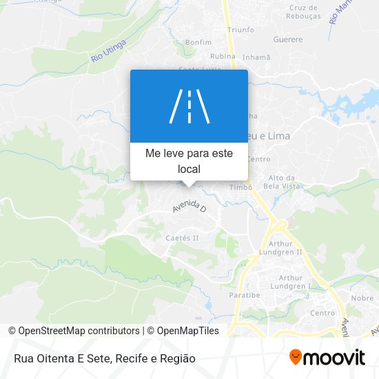 Rua Oitenta E Sete mapa
