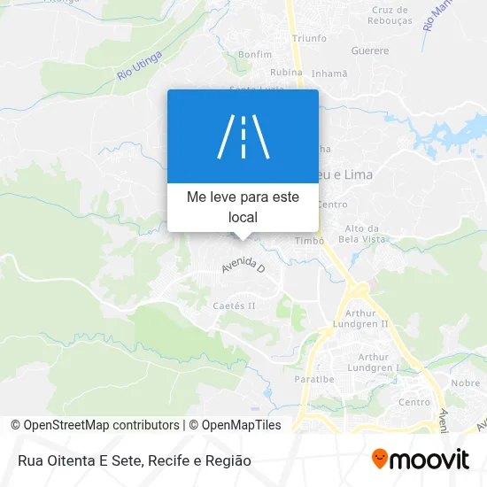 Rua Oitenta E Sete mapa