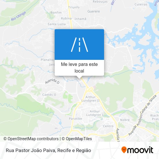 Rua Pastor João Paiva mapa
