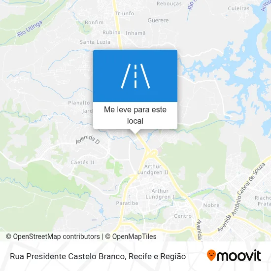 Rua Presidente Castelo Branco mapa