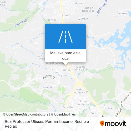 Rua Professor Ulisses Pernambucano mapa