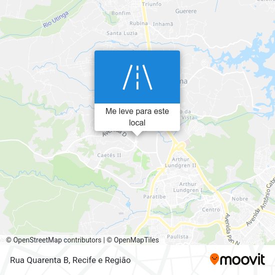 Rua Quarenta B mapa
