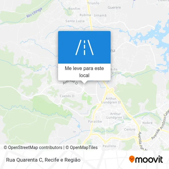 Rua Quarenta C mapa