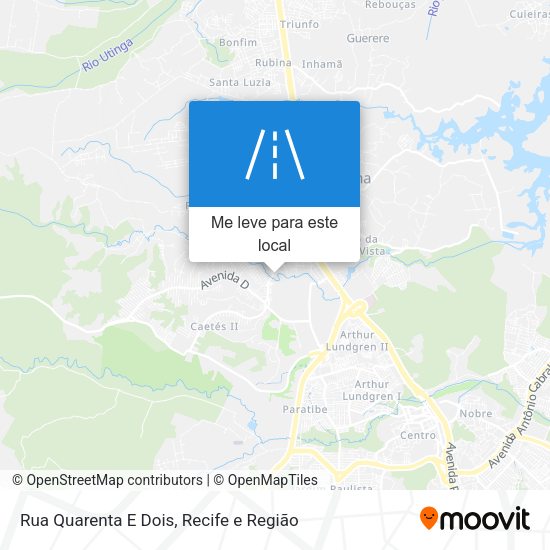 Rua Quarenta E Dois mapa
