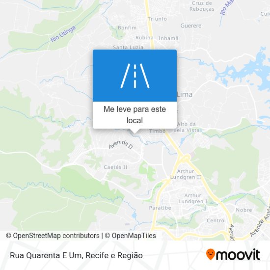 Rua Quarenta E Um mapa