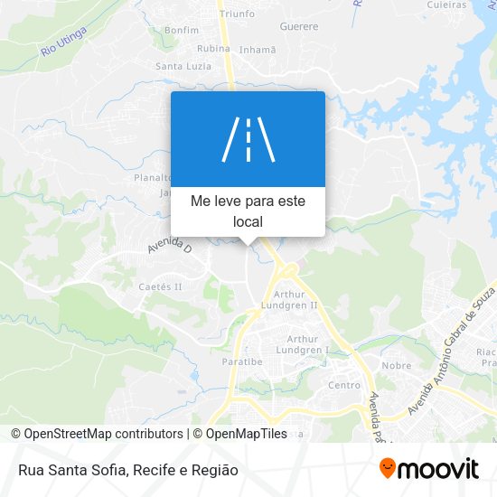 Rua Santa Sofia mapa