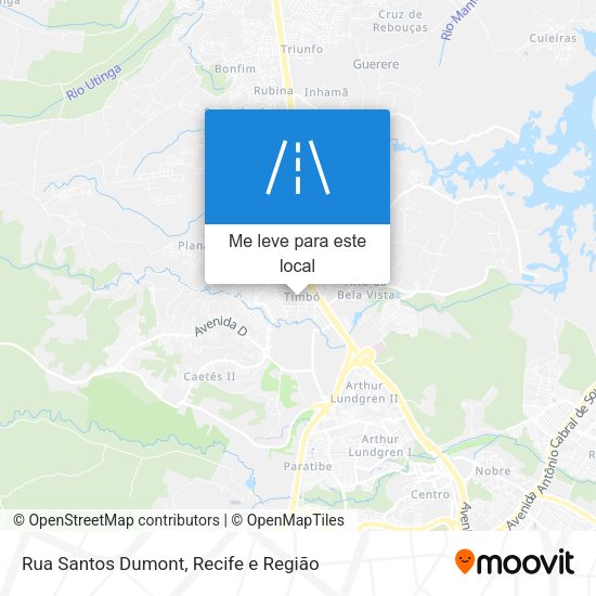 Rua Santos Dumont mapa