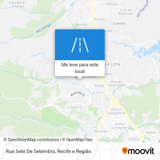Rua Sete De Setembro mapa