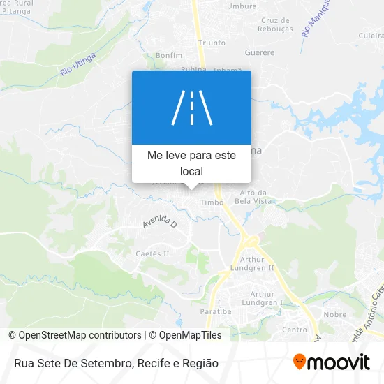 Rua Sete De Setembro mapa