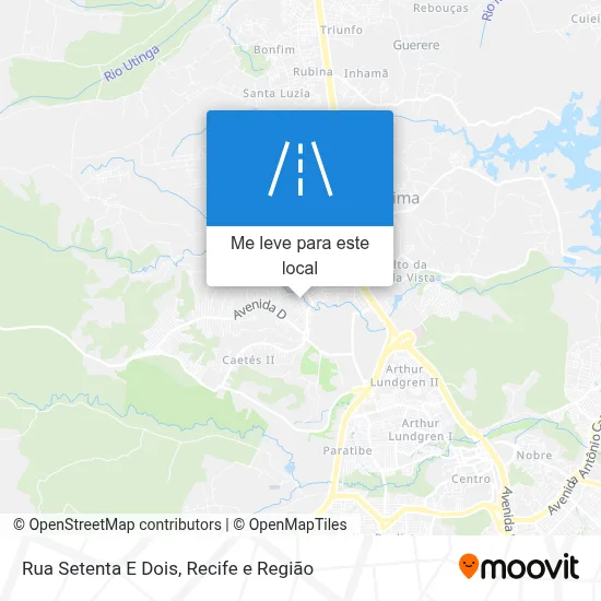 Rua Setenta E Dois mapa